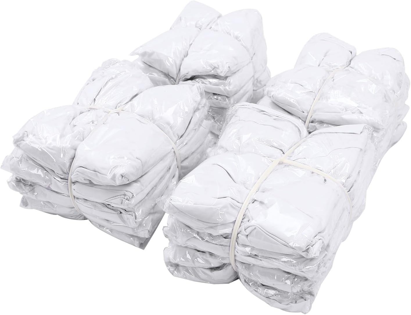 20pcs Esszimmerstuhlabdeckungen,Universal Stretch Küchenstuhlabdeckungen, Waschbare Polyester Stuhlabdeckung für die meisten Stühle, Stuhlsitzabdeckungen mit Rock (20Pcs Weiß)