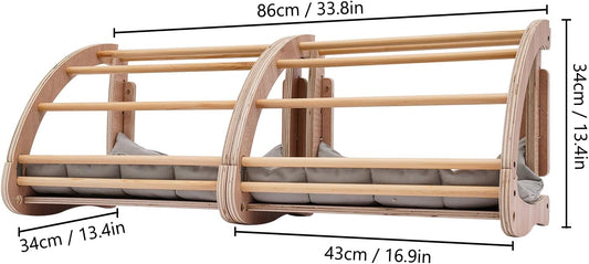 Kratzbaum Groß Multifunktionale Kletterwand Katzen Moderner Kratzbaum,Mehrstöckiger Kratzbaum mit Raumkapsel|Sprungbrett|Katzennest|Kratzbrett|Treppe|Kratzbaum,40 * 55 * 140cm (Style 3)