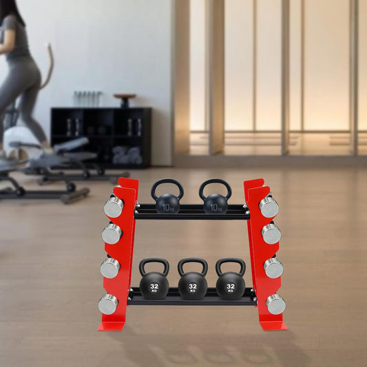 HantelstäNder A-Rahmen, Kleiner HantelstäNder Kettlebell-Rack Multifunktional Haushalt Doppelhantelhalter, FitnessgeräTe Lagerung, 159kg TragfäHigkeit